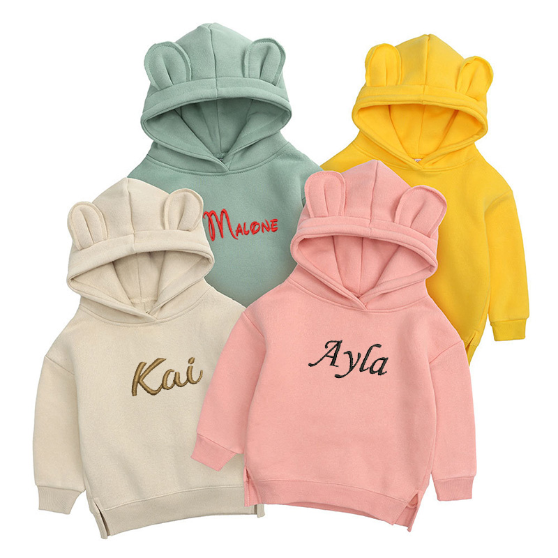 Winter Clothing Name - Детская толстовка с вышивкой и изображением