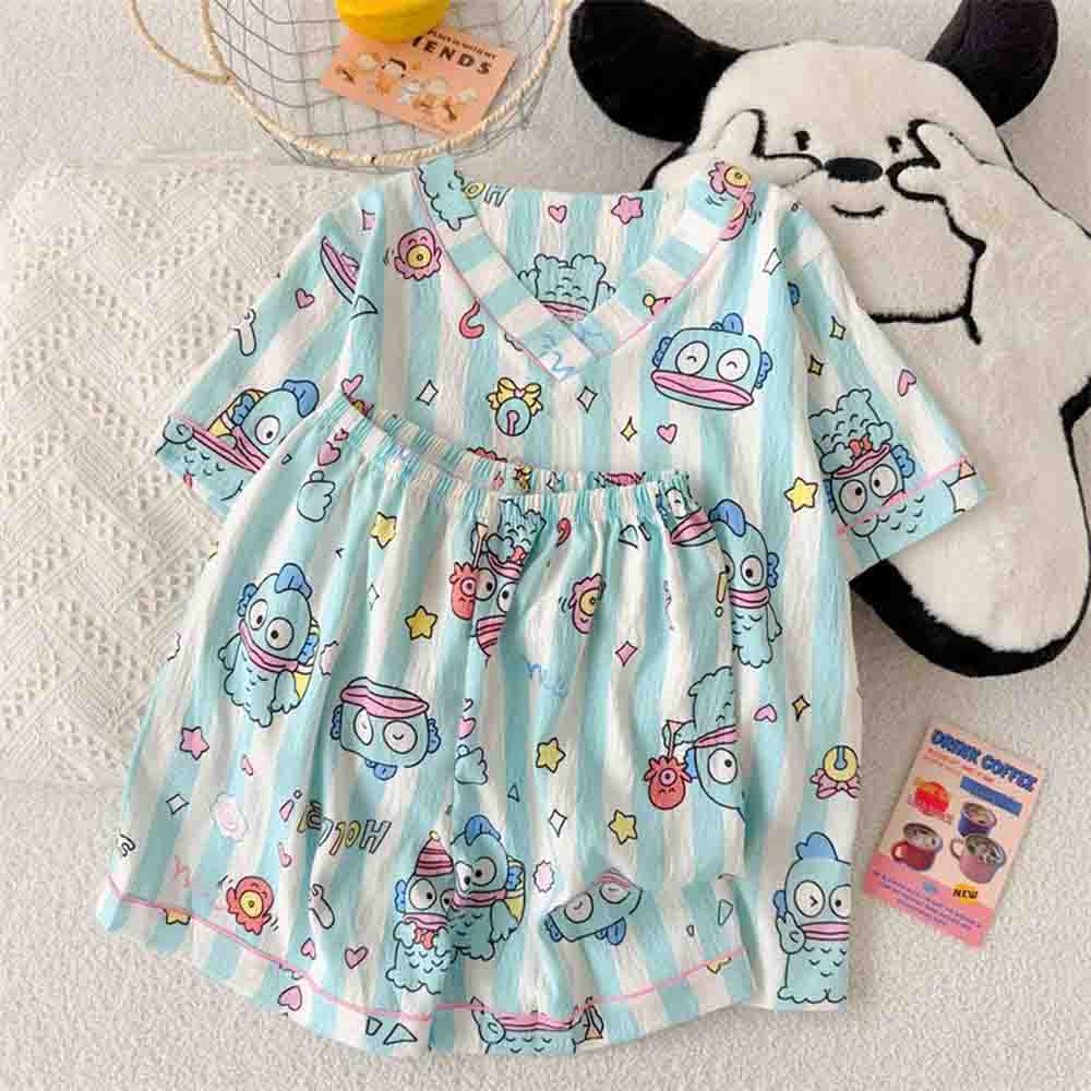 Winter Clothing For Women - Женский пижамный комплект Sanrio Hangyodon, новый