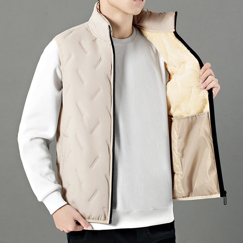 Padded Vest Gilet - Мужской зимний утепленный жилет на флисовой