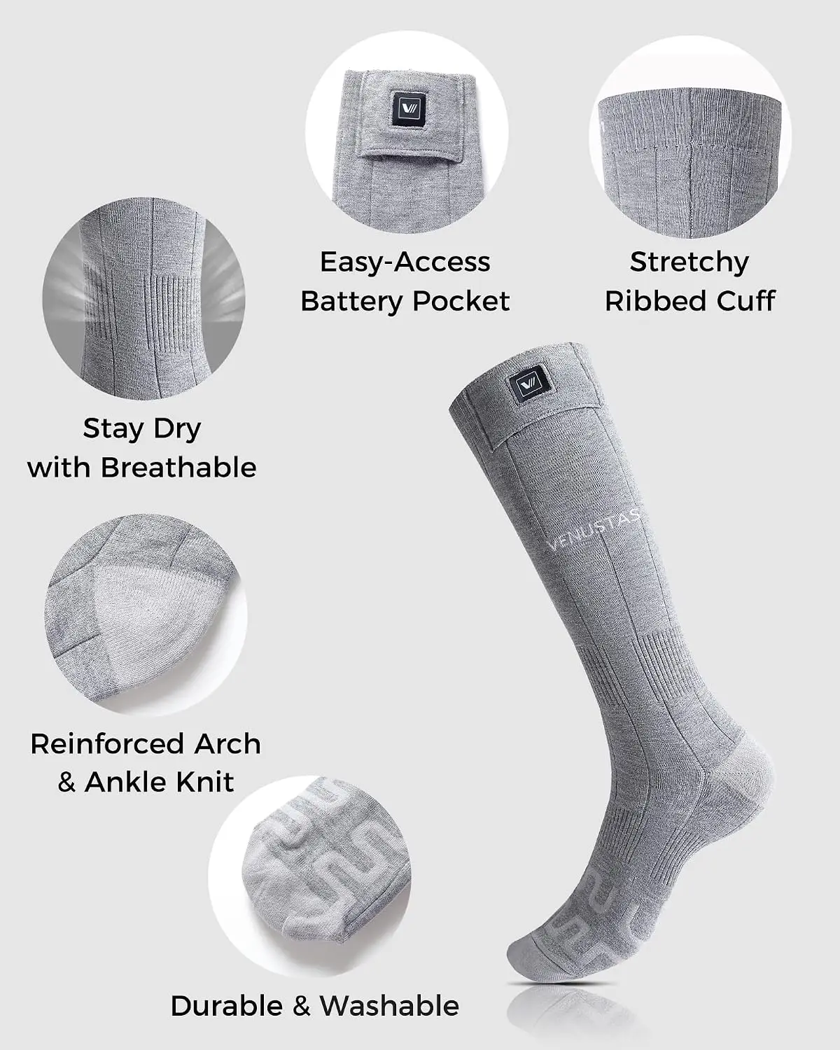 Бестселлер: Носки с подогревом – обзор и цена Heated Insole Rechargeable