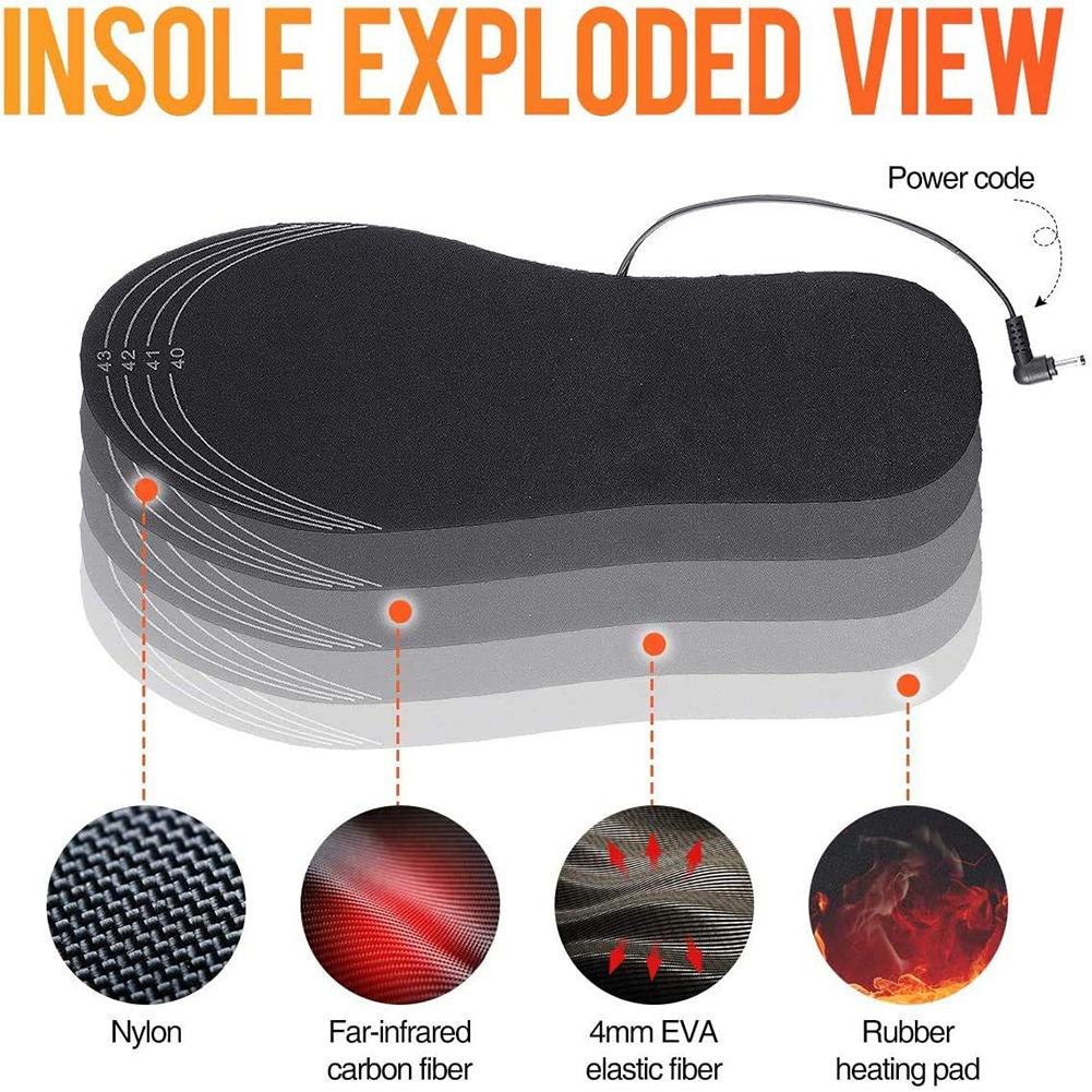 USB перезаряжаемые стельки с п – обзор и цена Heated Insole Rechargeable